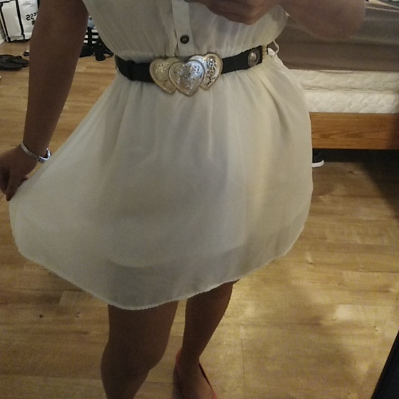 💙Vintage 1980s Triple heart skirt belt - Picture 3 of 7